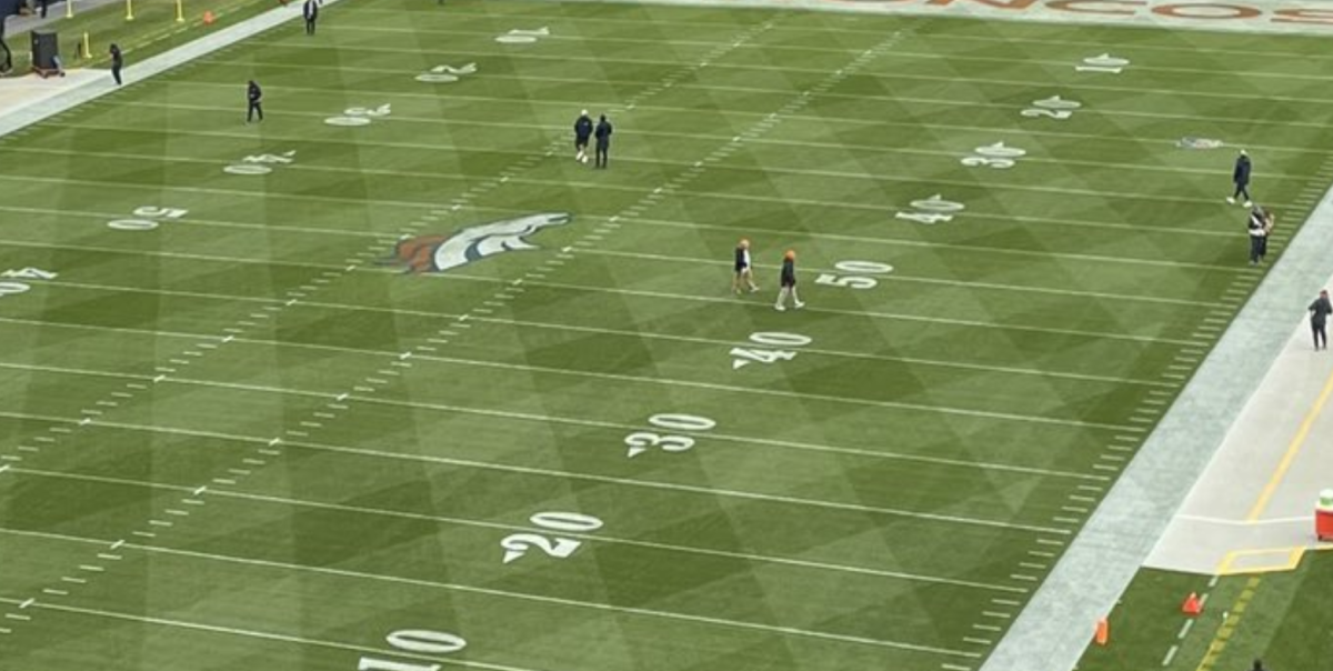 Broncos Field Has Unique Pattern For Sunday Night Football Tonight