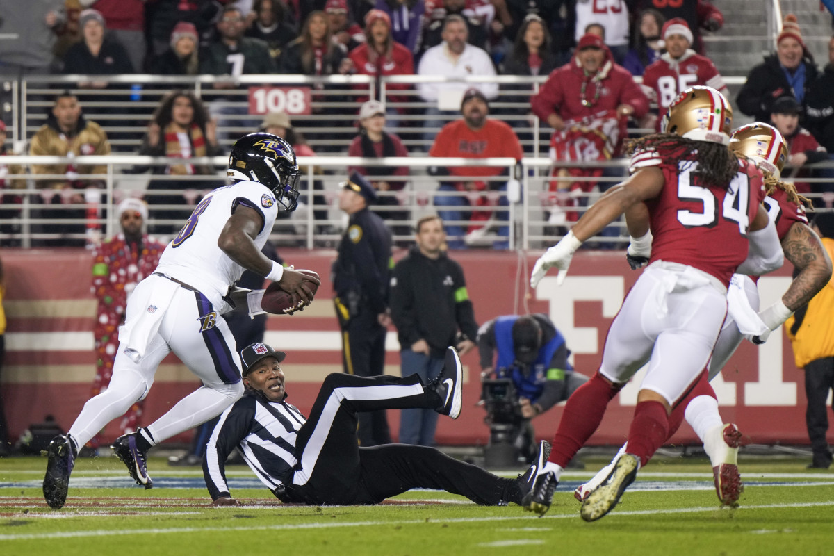 Lamar Jackson Had Cool Postgame Message For Ref Who Tripped Him - The Spun