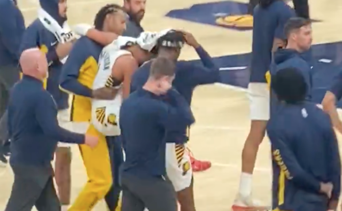 Pacers Star Tyrese Haliburton Carried Off Floor With Injury - The Spun