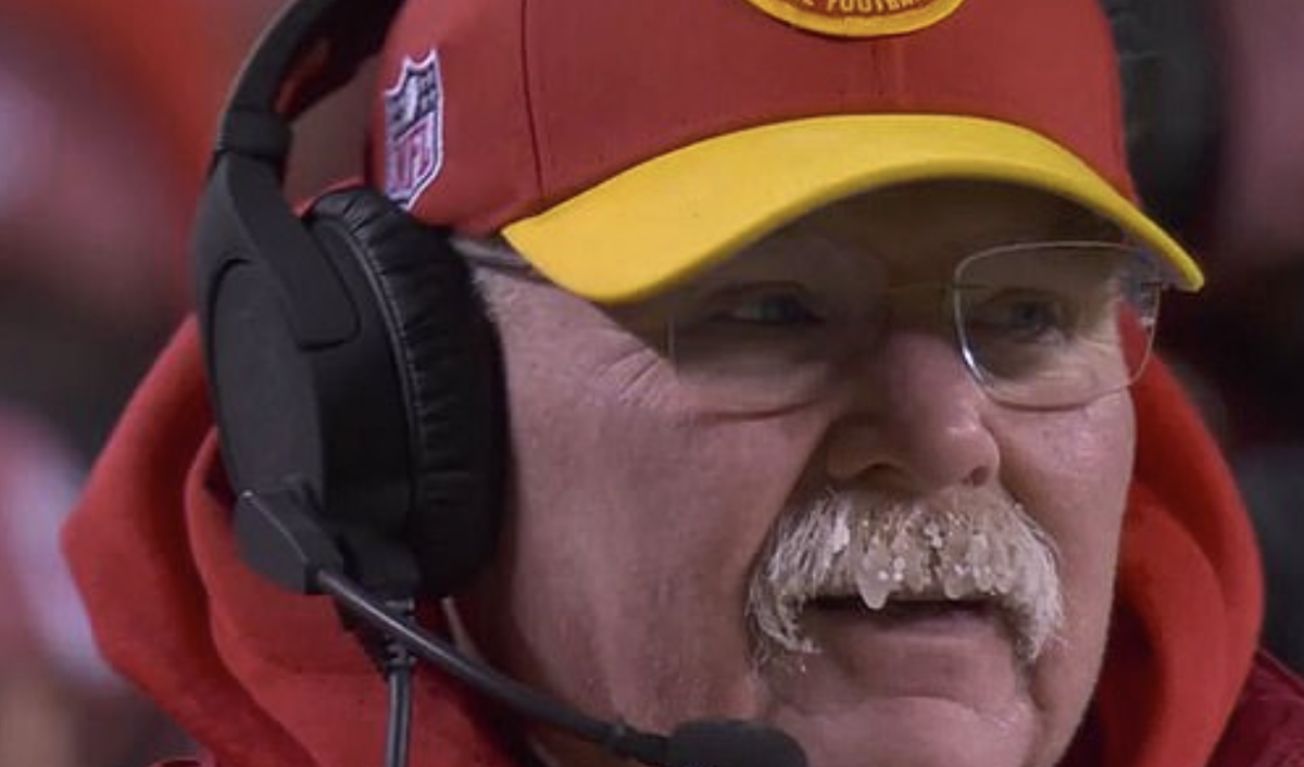 Andy Reid's Comment On His Frozen Mustache Went Viral The Spun