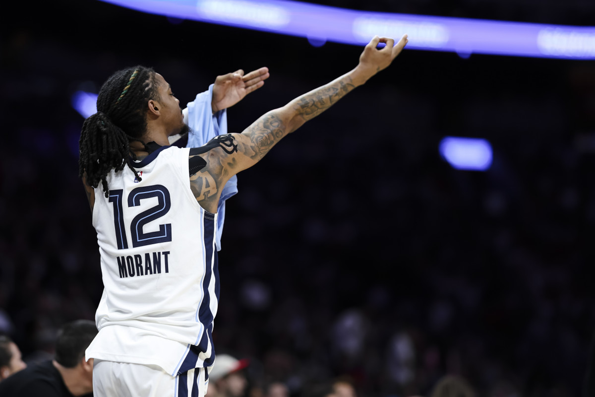 Ja Morant on the court.