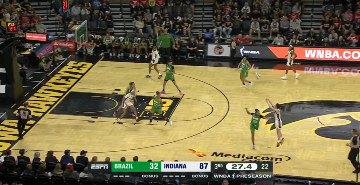 Caitlin Clark Made An Insane Shot In Return To Iowa Game - The Spun