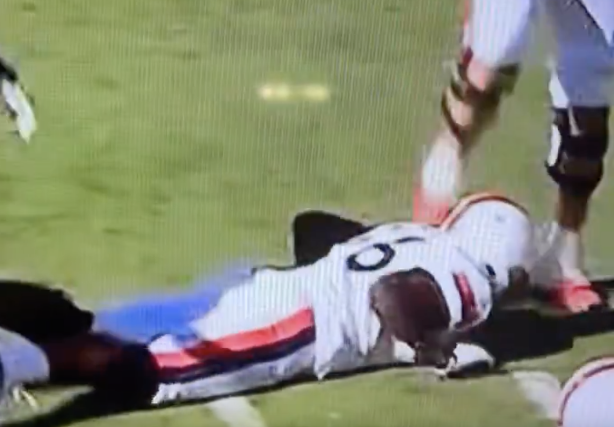 College Football Player Kicked Opponent In The Head The Spun