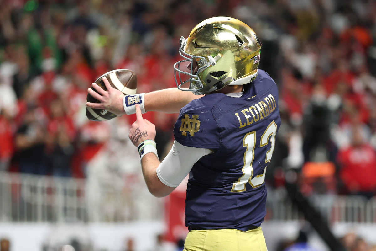 Riley Leonard Made Religious Gesture After Scoring Touchdown Against