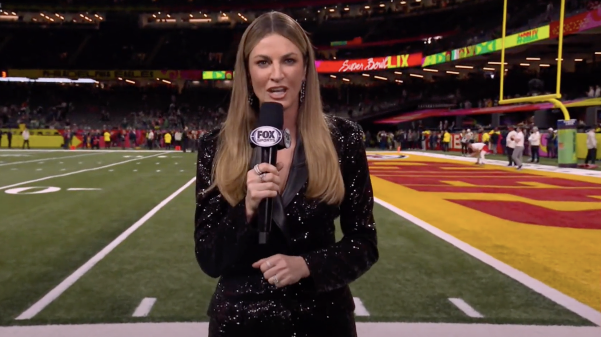 Erin Andrews at Super Bowl 59.