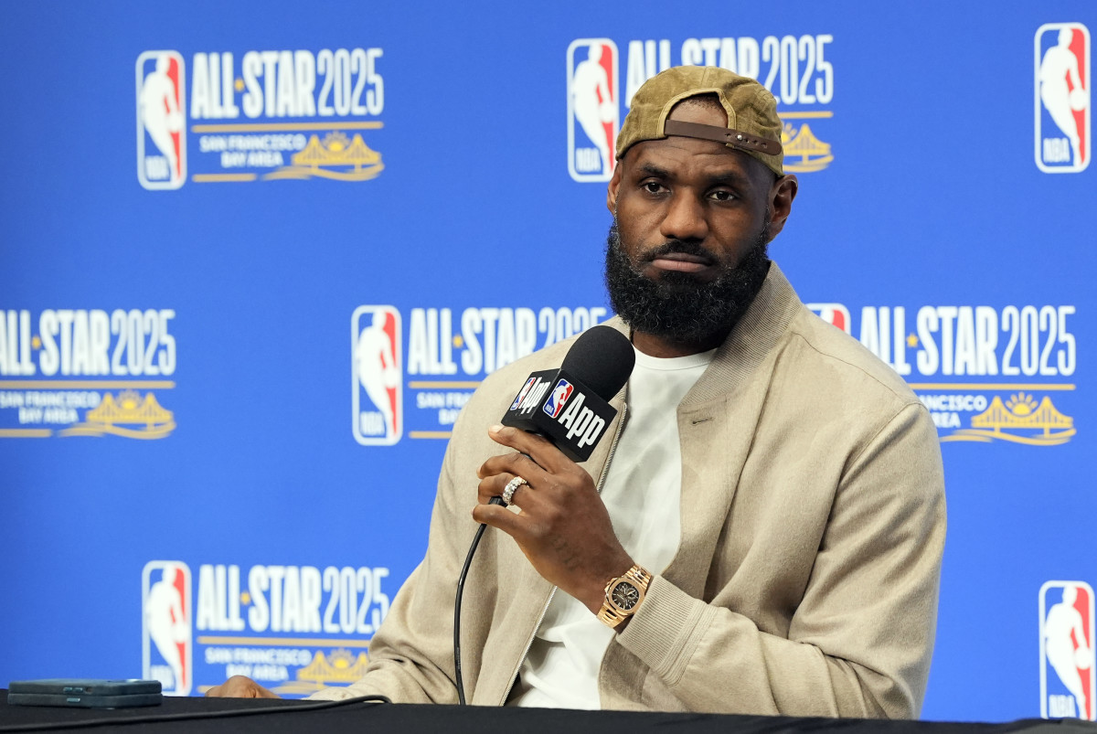 LeBron James at the NBA All-Star Game.