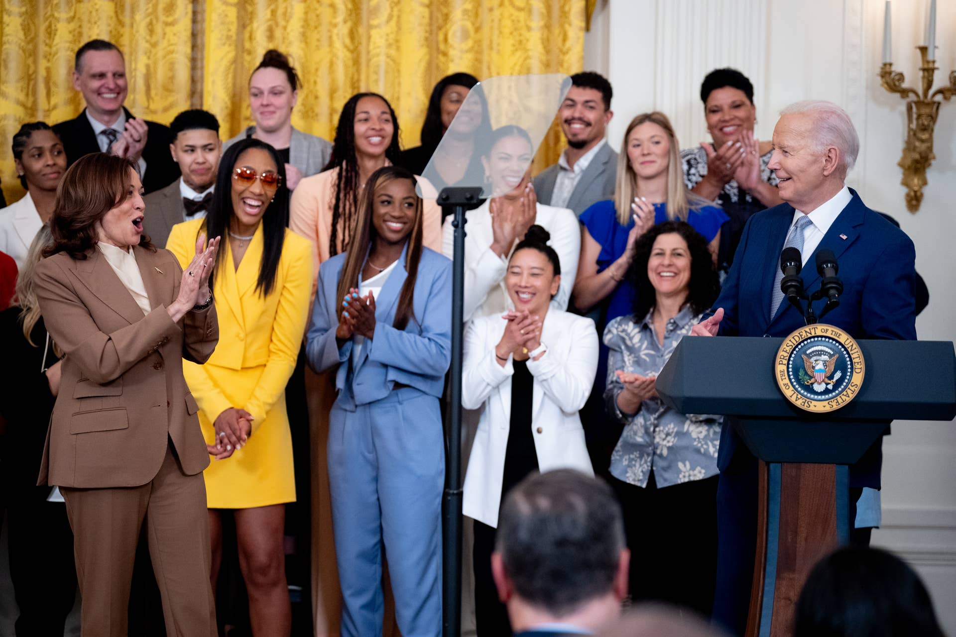 Joe Biden, Kamala Harris Called Out For Opening Ceremony Stance - The Spun