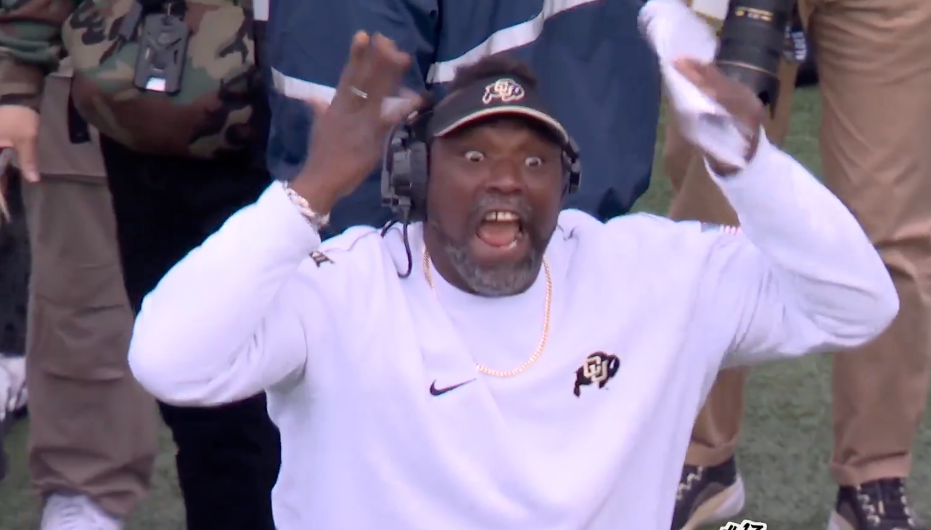 NFL Legend Warren Sapp Unleashed Wild Staredown On Colorado's Sideline