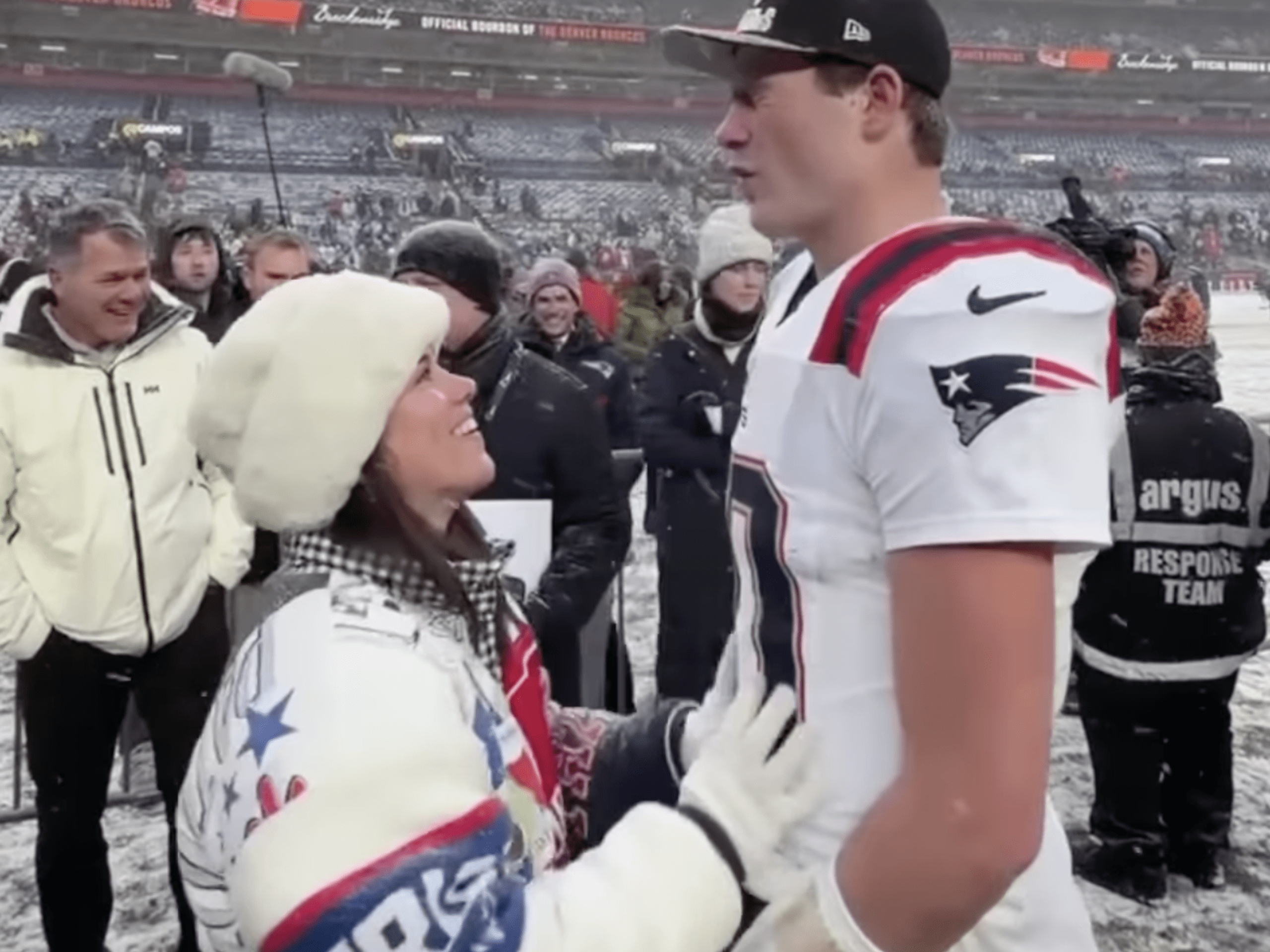 Drake Maye Faces Backlash For Postgame Behavior With His Wife - The Spun