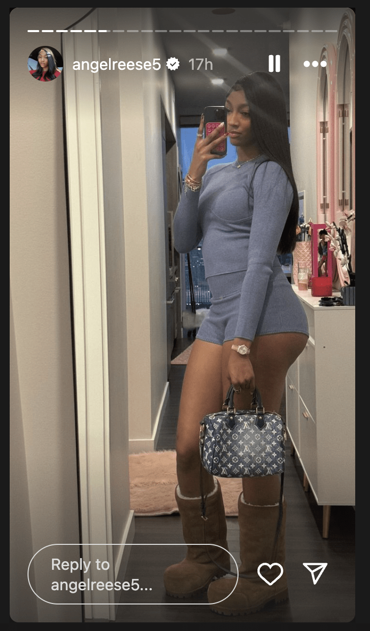 Angel Reese Goes Viral In 'Booty Shorts' On Thursday - The Spun
