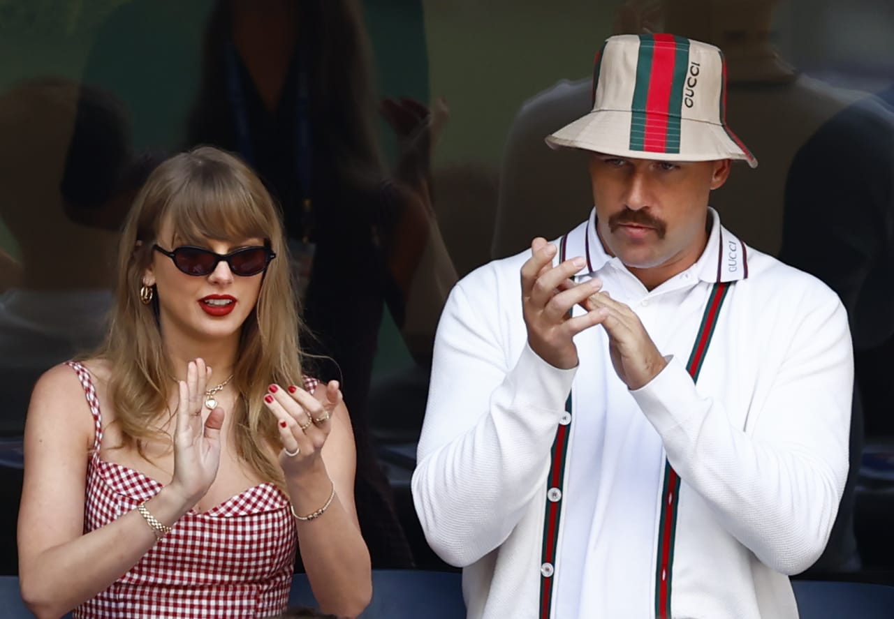 Travis Kelce and Taylor Swift at the U.S. Open