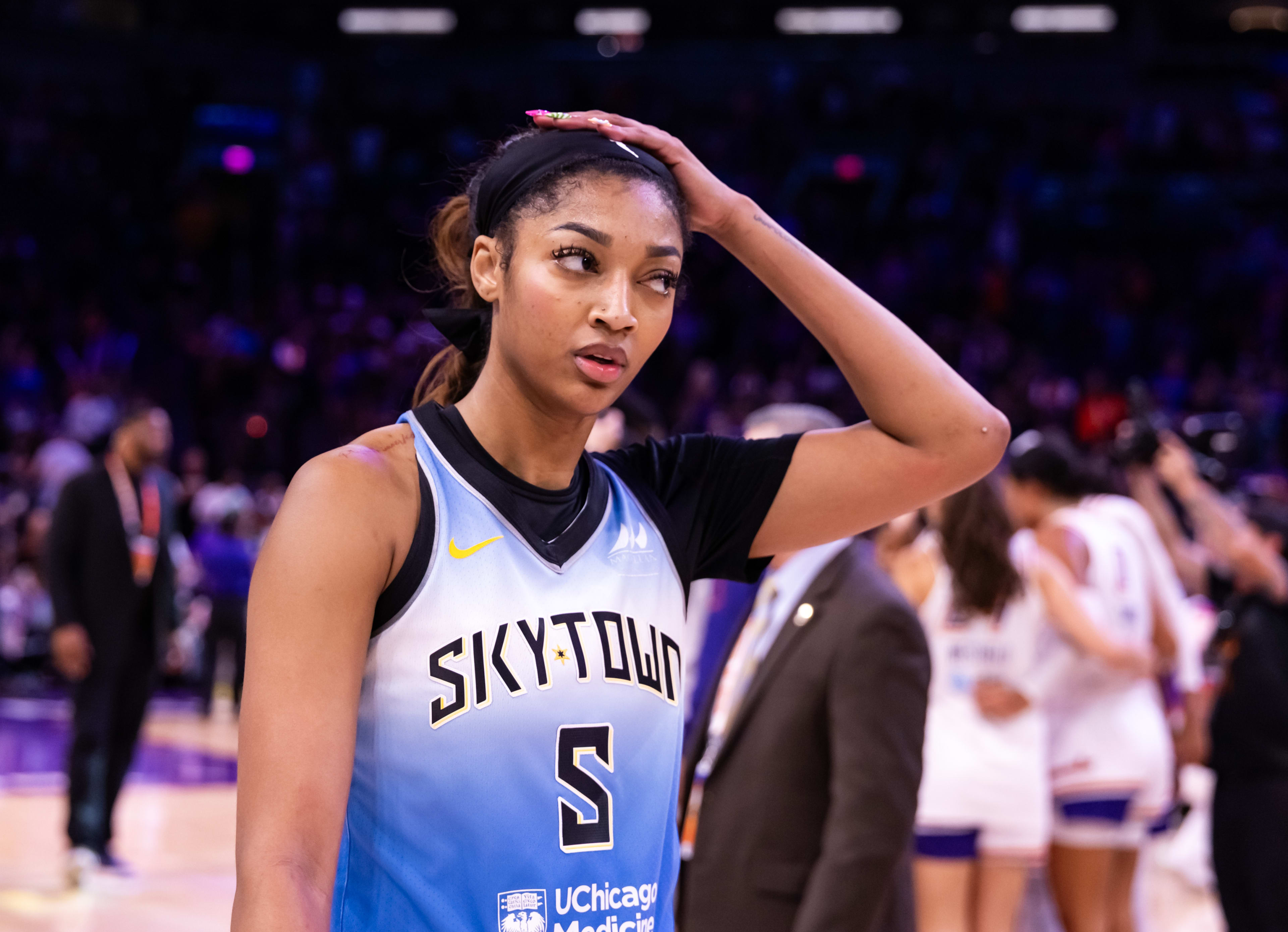 Angel Reese of the Chicago Sky.