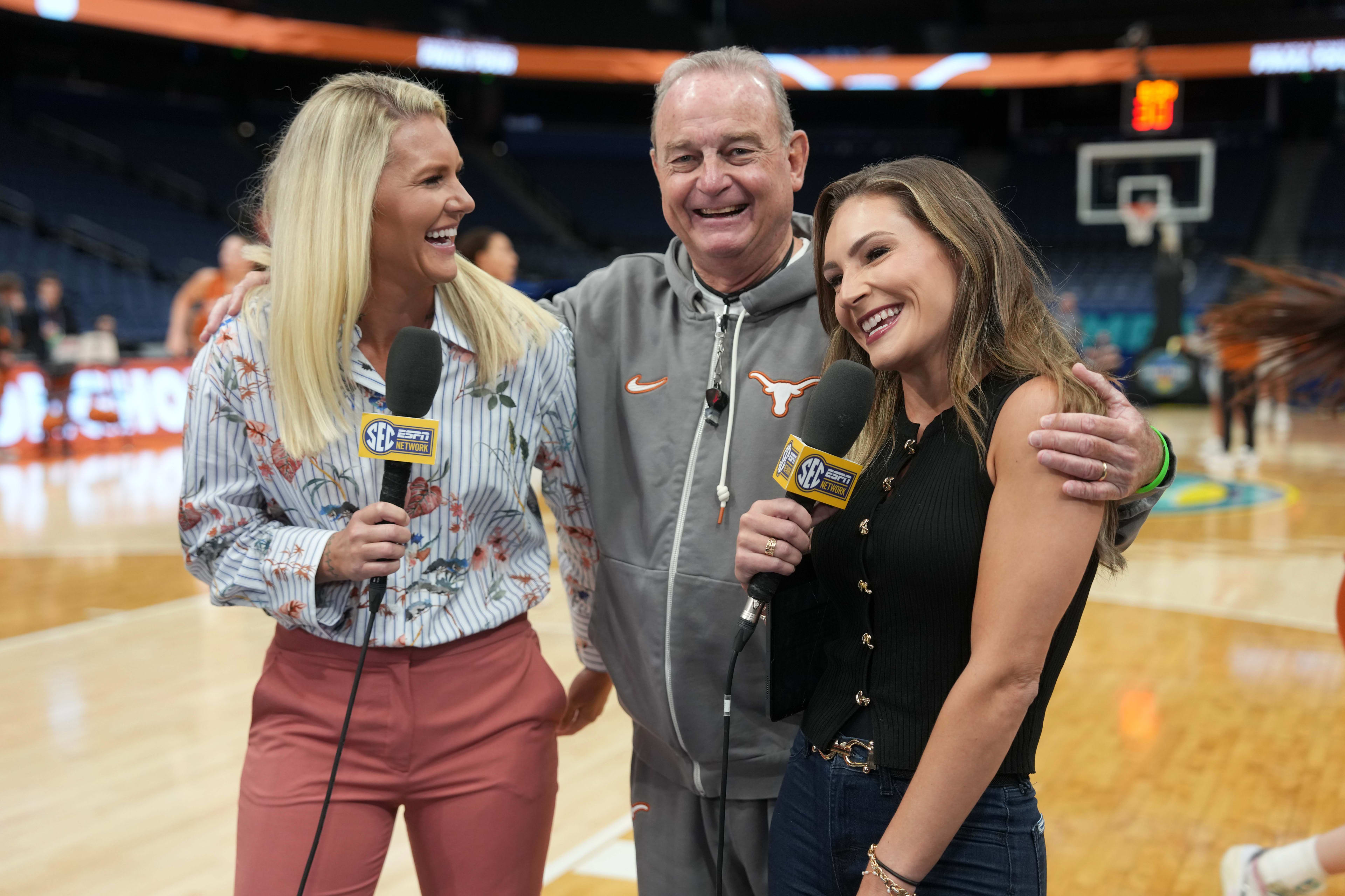 SEC Network reporters Steffi Sorensen and Alyssa Lang.