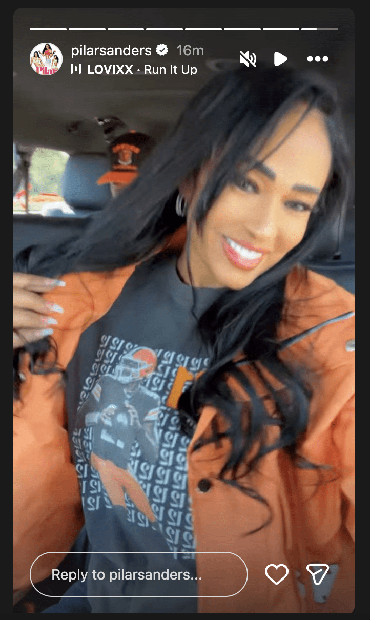 Shedeur Sanders' mother on Instagram - via pilarsanders