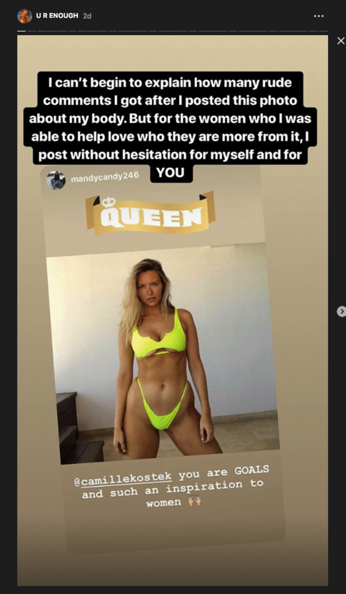 Gronks Girlfriend Camille Kostek Responds To Those Body