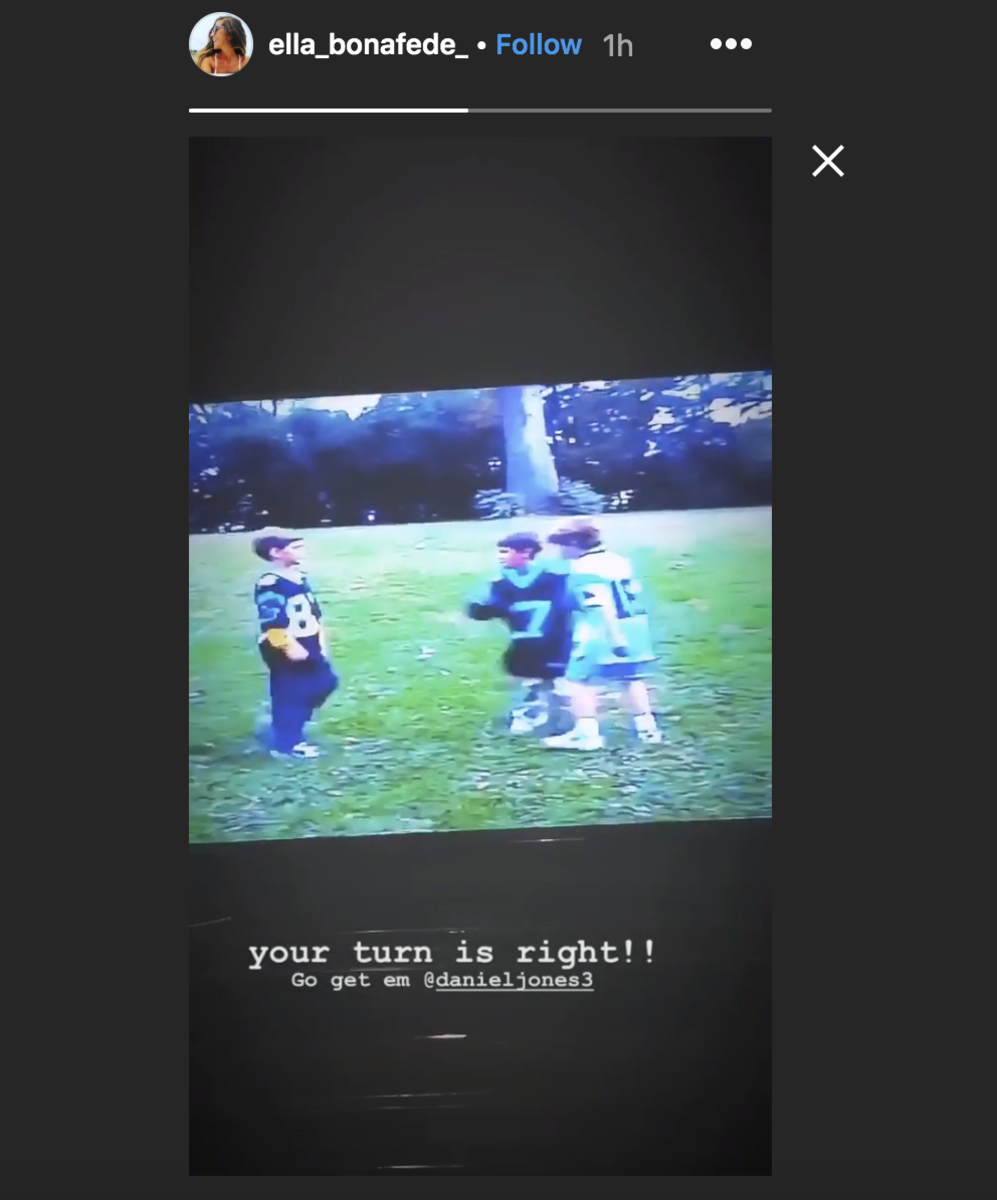 Daniel Jones Girlfriend Sends Him A Message Before First Nfl Start