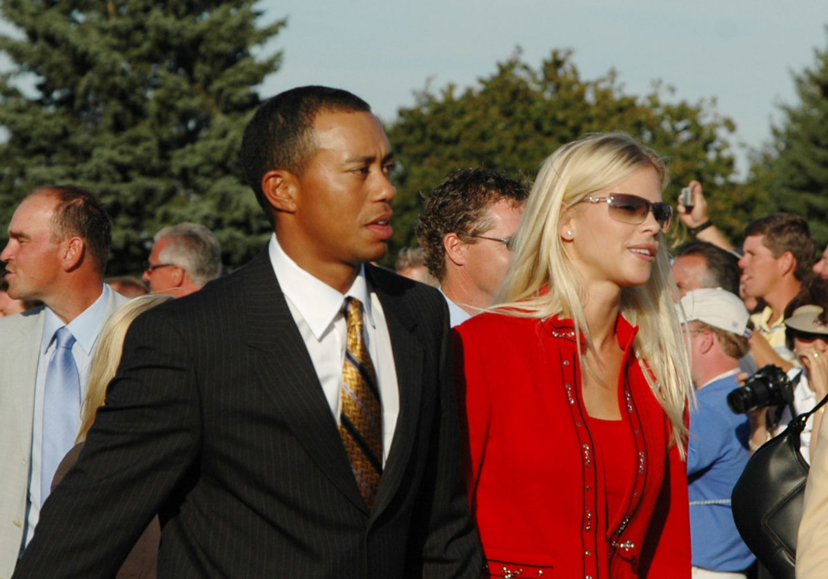 Tiger Woods et Elin Nordegren lors de la Ryder Cup.