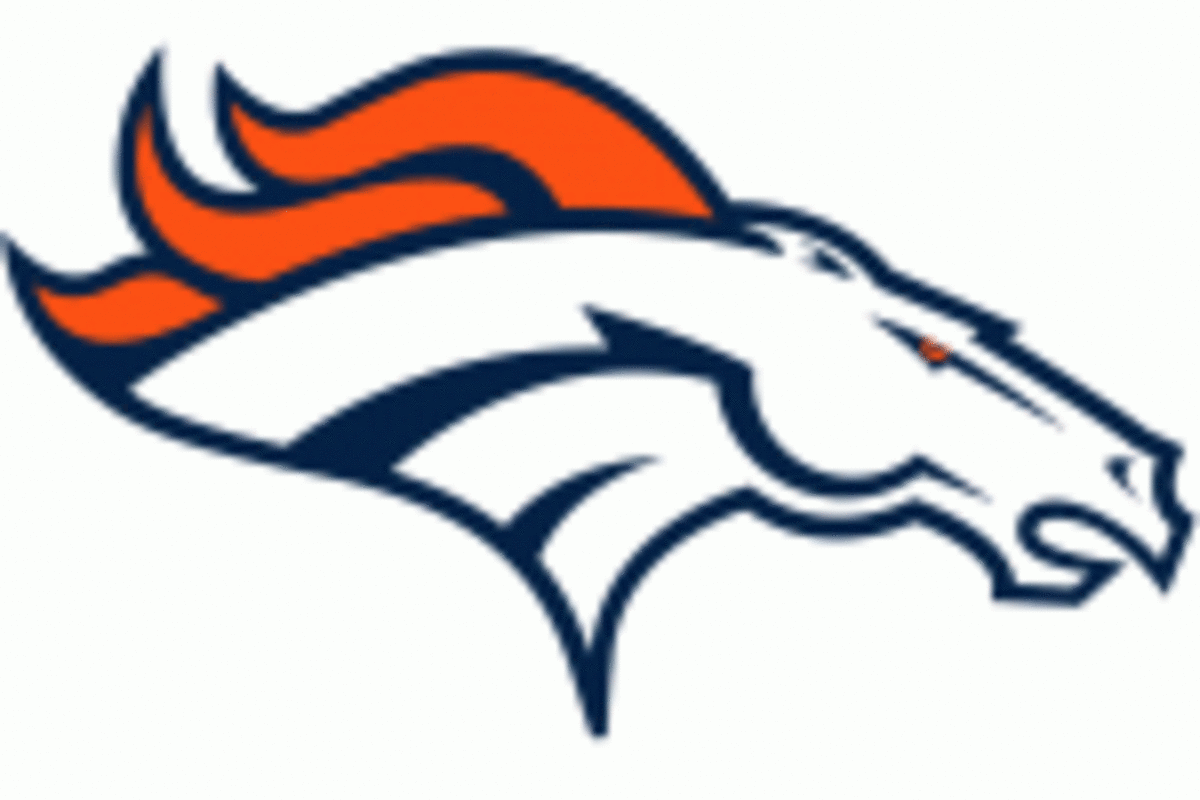 A Denver Broncos logo.