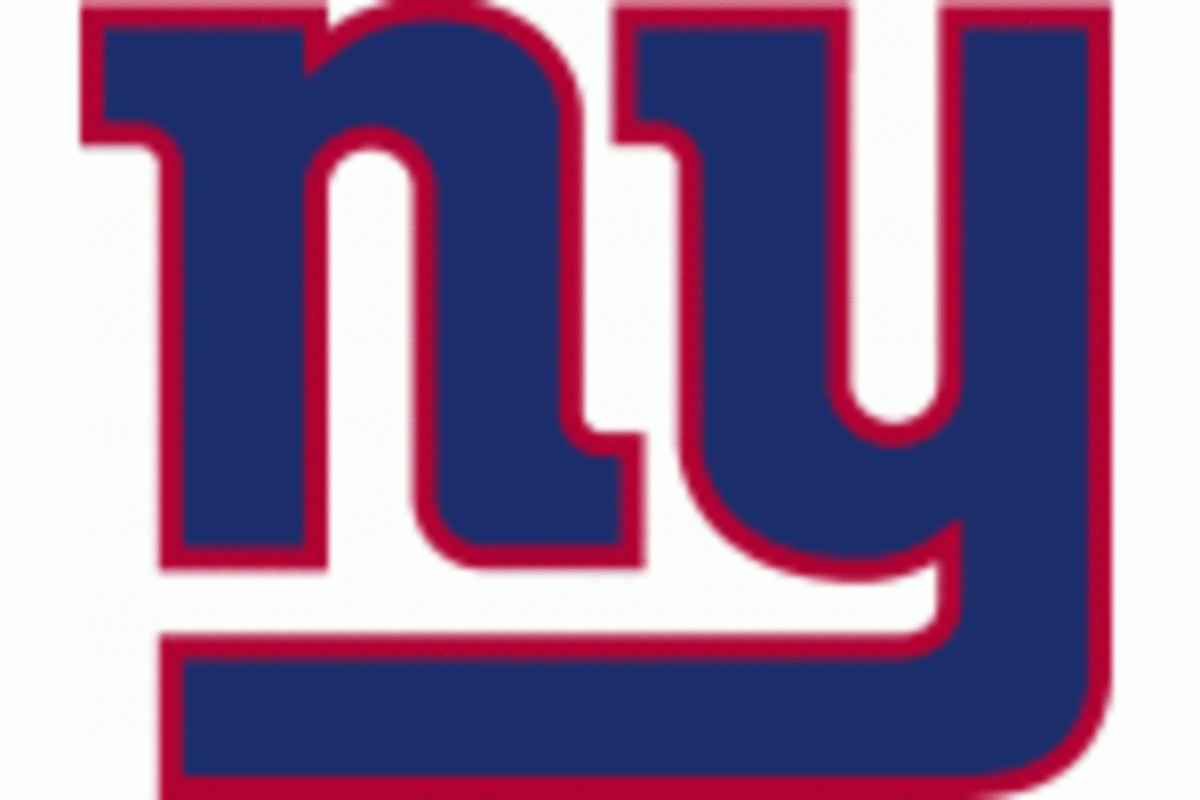 A New York Giants logo. 