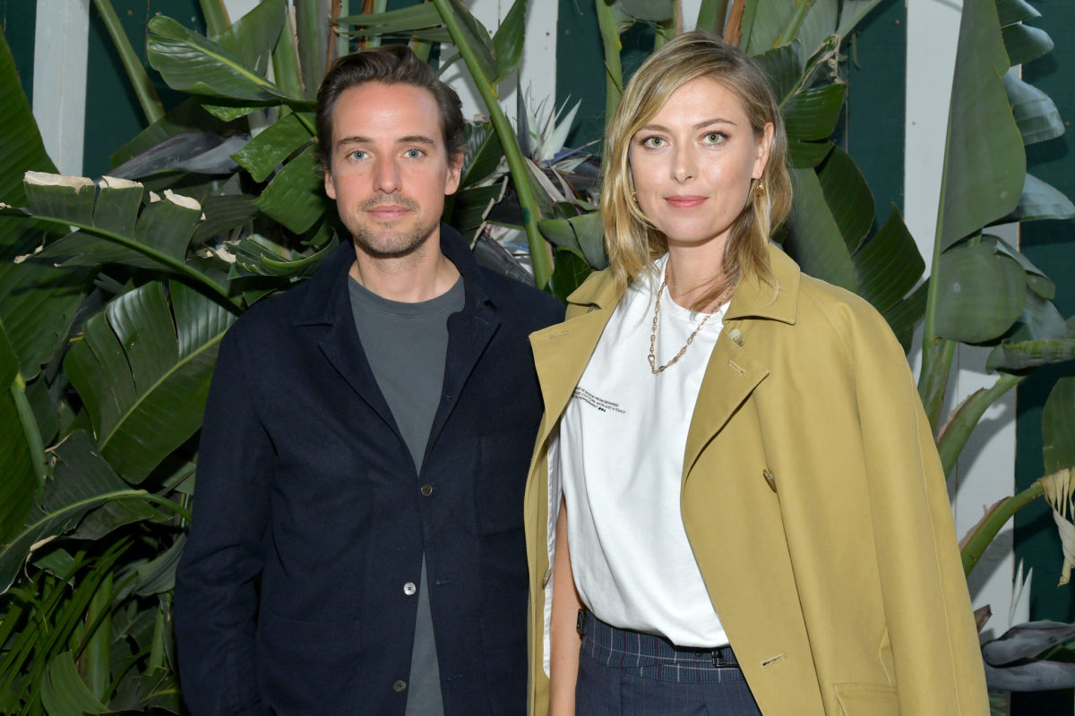 Maria Sharapova y su novio Alexander Gilkes en un evento en Los Ángeles.