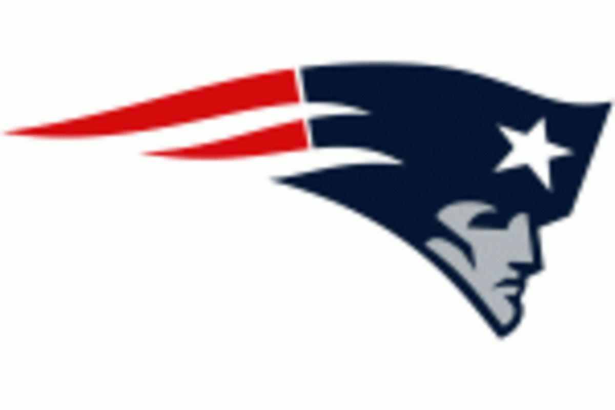 A New England Patriots logo.