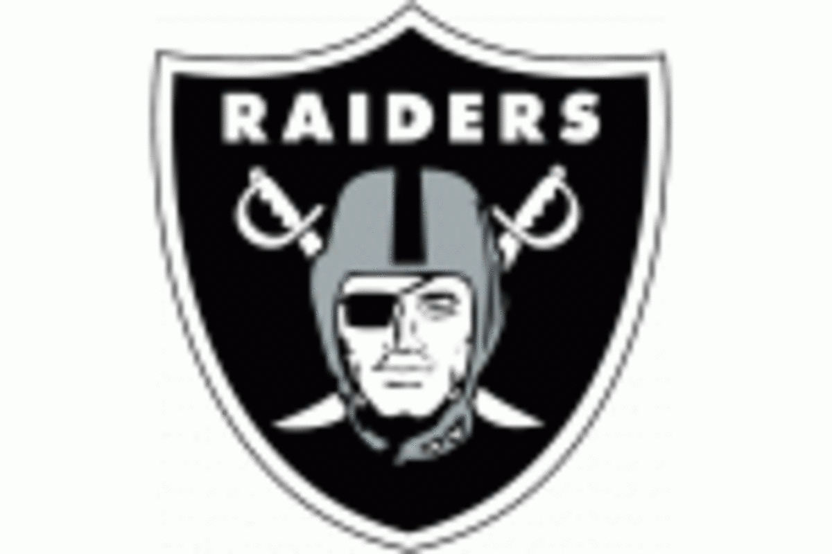 The Las Vegas Raiders logo.