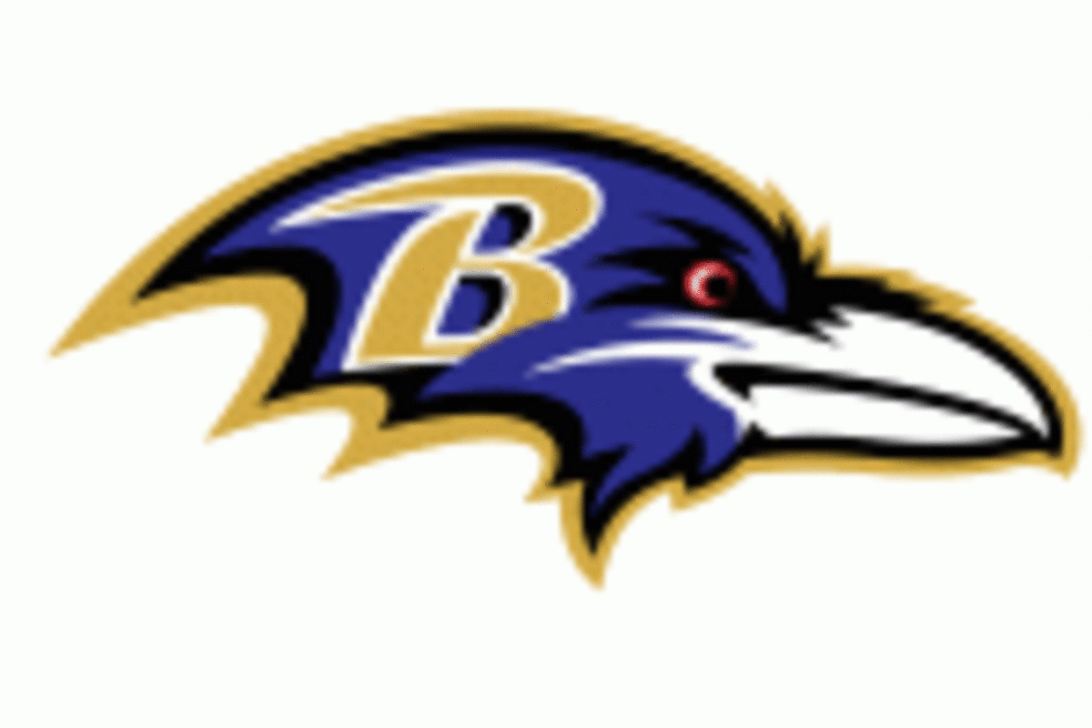 A Baltimore Ravens logo.