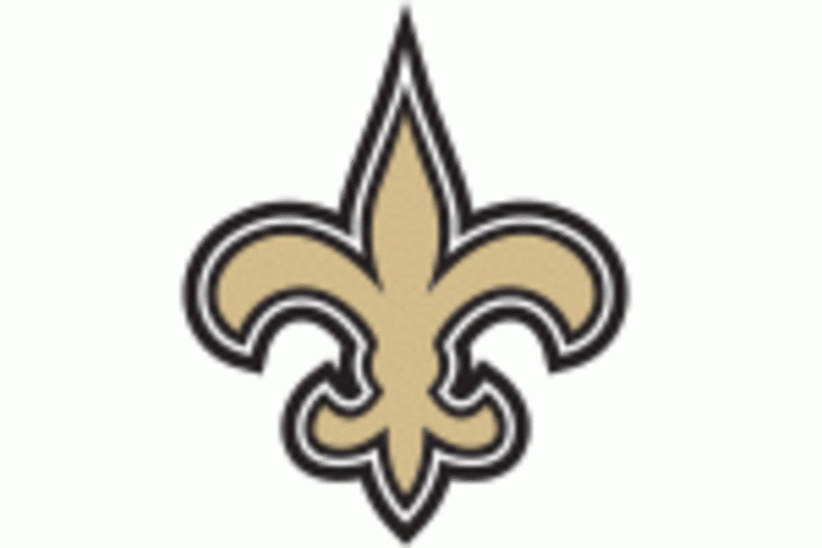 The New Orleans Saints logo.