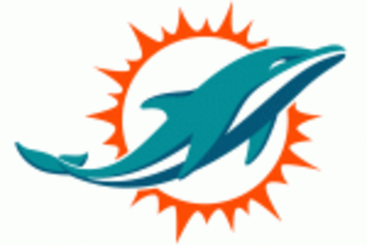 A Miami Dolphins logo.