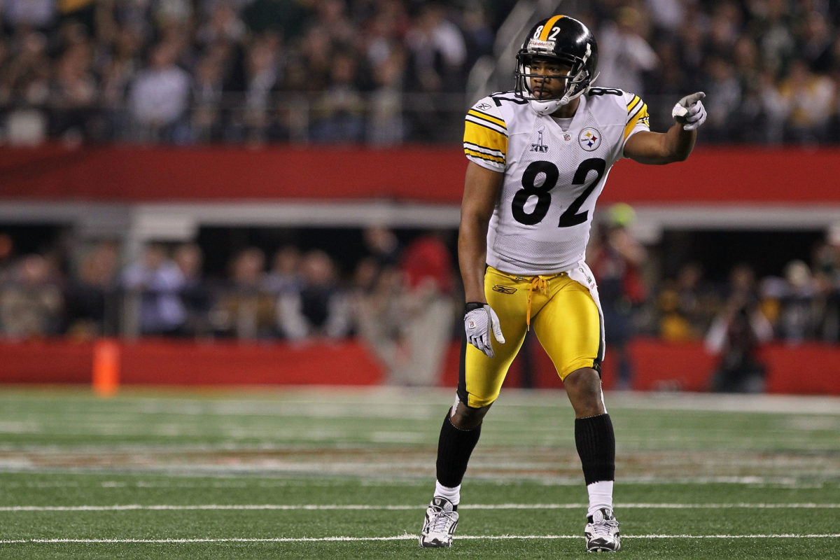 Antwaan Randle El on the field for the Steelers.