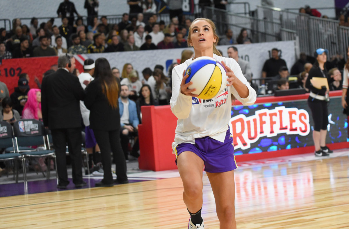 Rachel DeMita at the 2018 NBA All-Star Game.