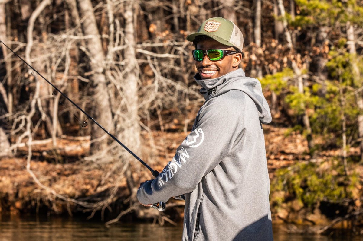 Shedeur Sanders at the Academy Sports + Outdoors' Bassmaster Classic.