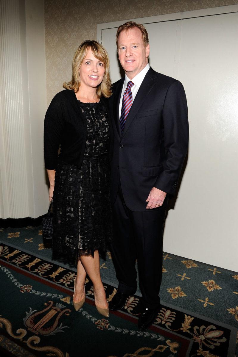 Roger Goodell and his wife at an event